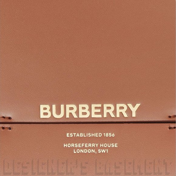 BURBERRY brown & black GRACE calfskin Leather convertible Small shoulder Bag NWT - Picture 13 of 14